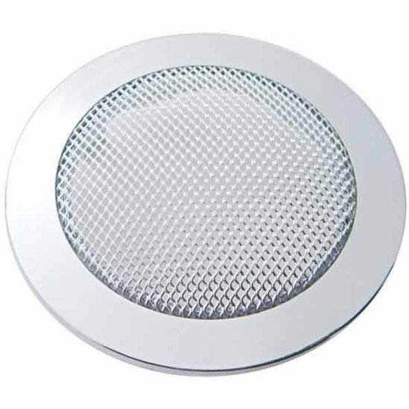 Chrome Small Round Speaker Cover For Peterbilt
