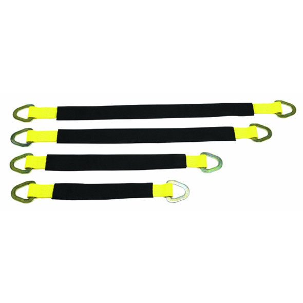 2 X 36 Inch 12K Axle Strap With Wear Pad Cover- 3335 Lb WLL