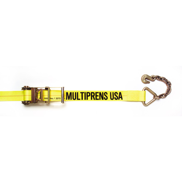 3 Inch X 27 Ft Ratchet Strap With #317 18 Inch Chain Anchor- 5000 Lb WLL