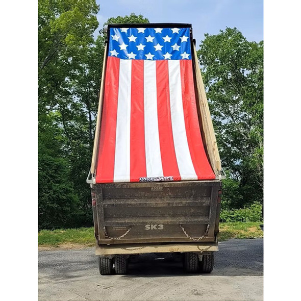 7 X 16 Ft Dump Truck Stars N Stripes Vinyl Tarp