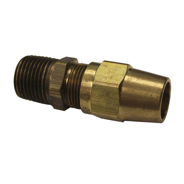 5/8 X 1/2 Inch Brass Male Connector