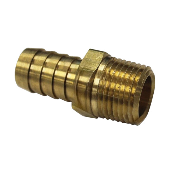 5/8 Inch Barb X 1/2 Inch Pipe Brass Hose Fitting