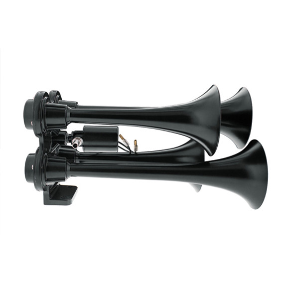 Black Painted 4 Trumpet Mini Train Horn