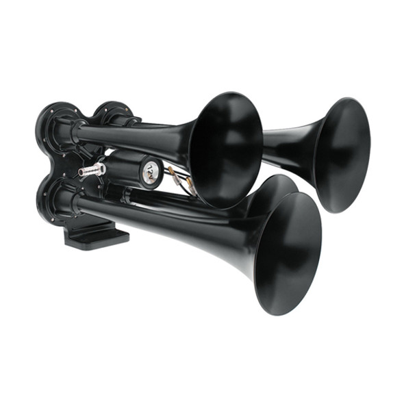 Black Painted 4 Trumpet Mini Train Horn