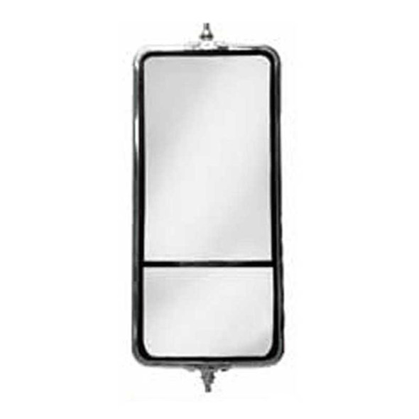 7 X 16 Inch Stainless Steel West Coast Mirror- Dual Vision, Heated & Stud Mount 7 X 16 Inch Stainless Steel West Coast Mirror- Dual Vision, Heated & Stud Mount