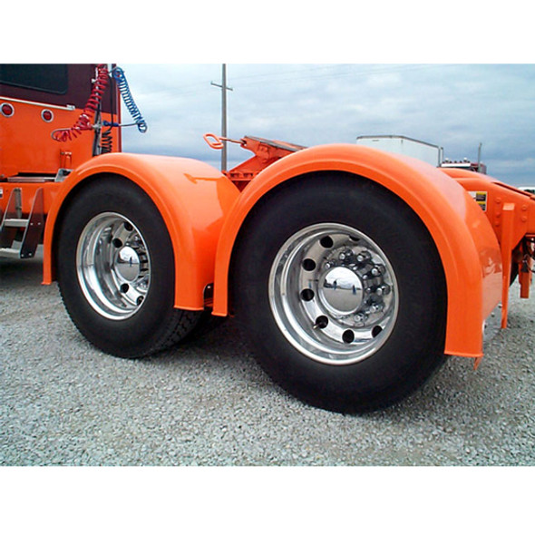 Mid Trim Gray Gel Coat Fiberglass Single Axle Fender Kit