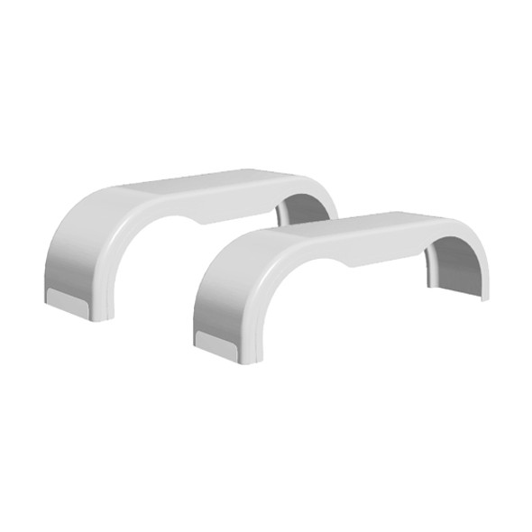 101.50 Inch Fiberglass White Gel Coat Full Fender- Pair