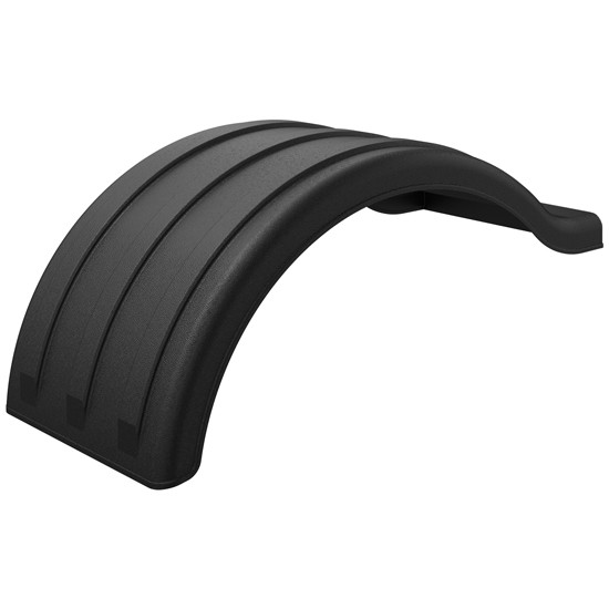 Black Poly Double Hump Poly Fender- Front Section