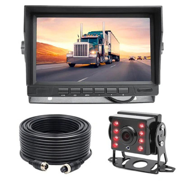 7 Inch Monitor W/ 1080P Wired Back Up Camera System