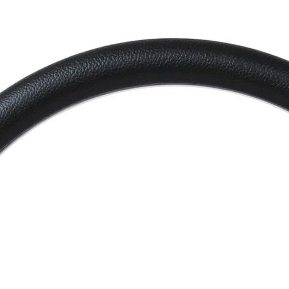 14 Inch Black Leather Grained Vinyl Half Wrap