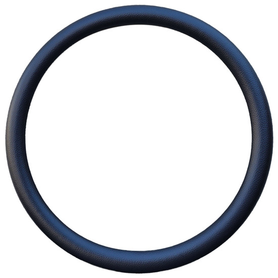 14 Inch Black Leather Grained Vinyl Half Wrap