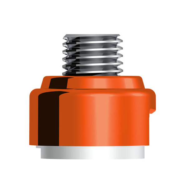 M30 X 3.5 Thread- On Gearshift Adapter W/ LED Mount- Cadmium Orange For Eaton- Fuller 13/15/18 Speed