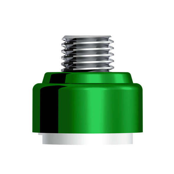 M30 X 3.5 Thread- On Gearshift Adapter W/ LED Mount- Emerald Green For Eaton- Fuller 9/10 Speed