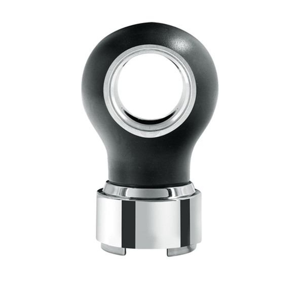 Thread-On Charlotte Style Gearshift Knob With 9/10 Speed Adapter- Matte Black