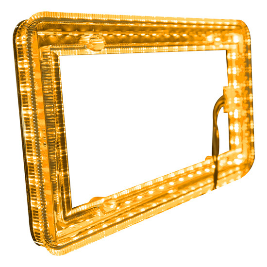 Halo Glow Dual Function LED Light For License Plates- Amber
