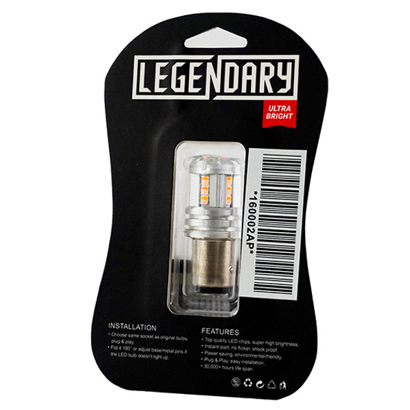 15 Diode Amber- Purple 1157 LED Bulb By Legendary