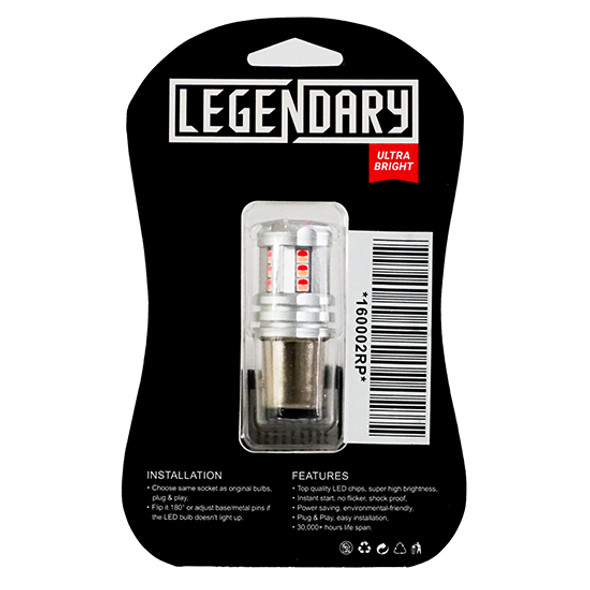 15 Diode Red- Purple 1157 LED Bulb By Legendary 15 Diode Red- Purple 1157 LED Bulb By Legendary