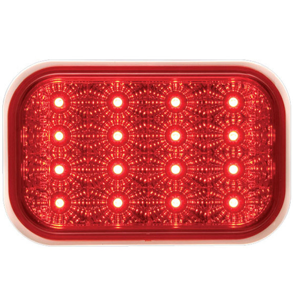 Rectangular Stop/ Turn/ Tail Light- Red LED/ Red Lens