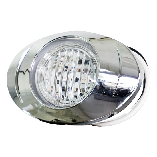Granite Mini Clear Side Marker Light LED - Red LED / Clear Lens