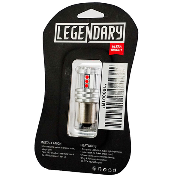 15 Diode Red 1156 Bulb By Legendary 15 Diode Red 1156 Bulb By Legendary