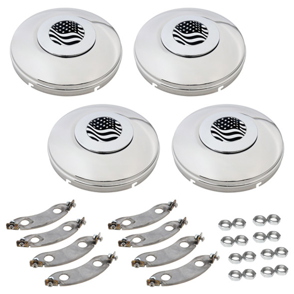 Stainless Steel Rear Domed Baby Moon Tandem Drive Axle Kit- Real Logo Floater