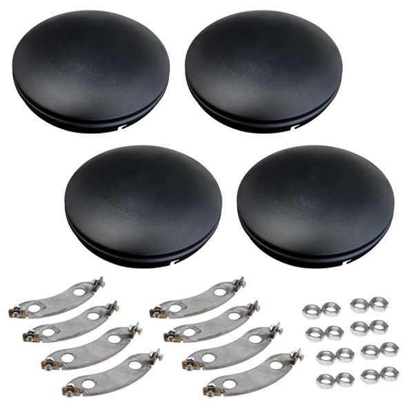 Stealth Black Domed Baby Moon Full Tandem Drive Axle Kit- No Logo