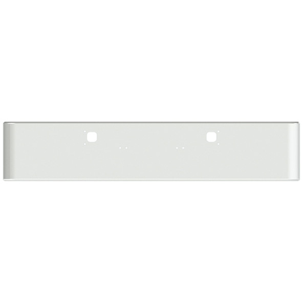Kenworth W900A 18 Inch SS Texas Rolled End Bumper With Tow Holes