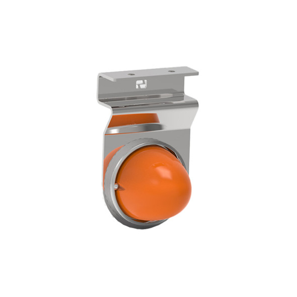 16 Gauge Stainless Steel Outward Facing Under Frame Light Bracket W/ Watermelon Light Hole