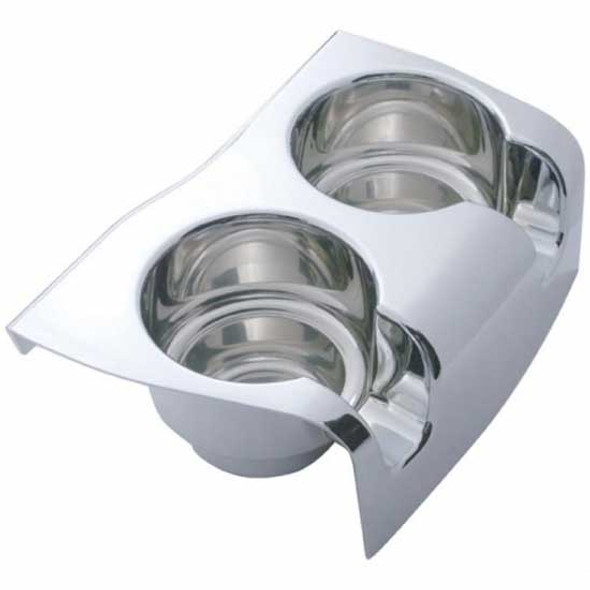 Chrome Plastic Cup Holder Console Top For Kenworth