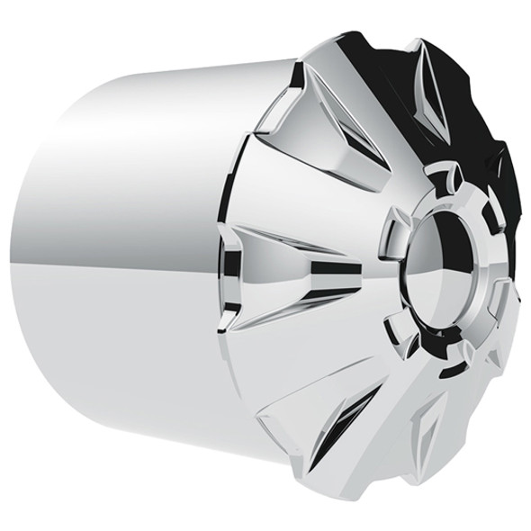 Chrome Rear Axle Cover Kit W/ 33mm Thread-On Lug Nut Covers