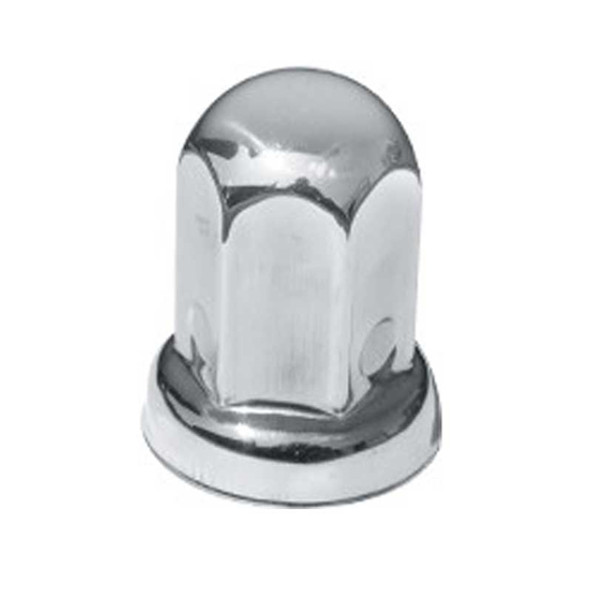 33 MM X 2-9/16 Inch Stainless Steel Lug Nut Cover W/ Flange 33 MM X 2-9/16 Inch Stainless Steel Lug Nut Cover W/ Flange