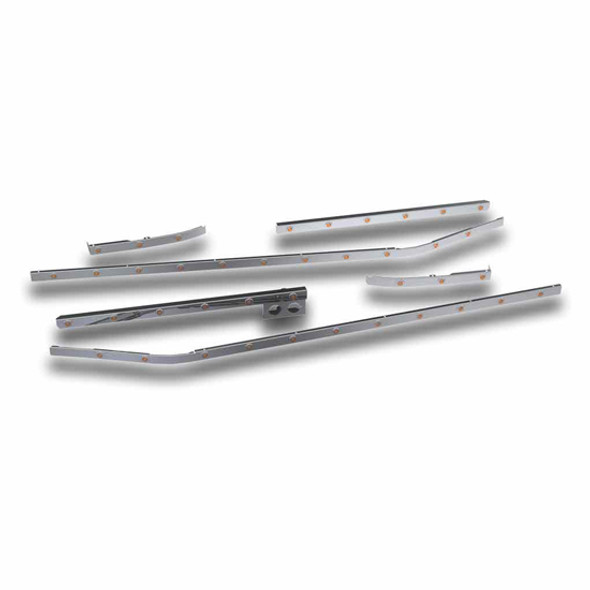 70 Inch Stainless Steel Sleeper Panel W/ Extension Kit Fits Mack Anthem 70 Inch Stainless Steel Sleeper Panel W/ Extension Kit Fits Mack Anthem