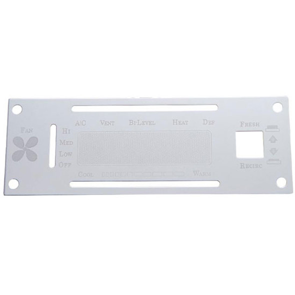 Stainless Steel AC/Heater Plate With Recirculation Hole  For Kenworth