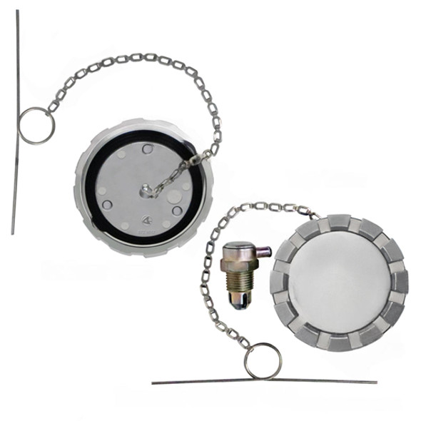3 Inch Non- Vented Non-Locking Fuel Cap Replaces 8124 Fits Freightliner & Kenworth