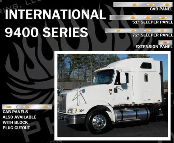 International 9400 Series Cab, Sleeper, and Extension Panels