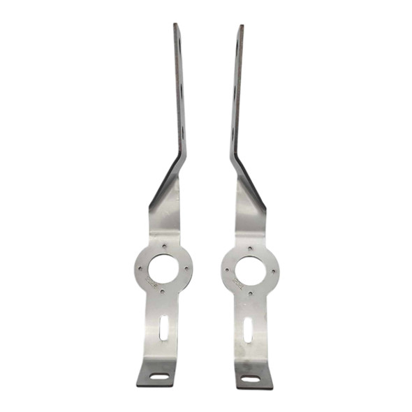 Peterbilt 378 & 389 Lower Bumper Support Bracket W/ 1 Watermelon Light Hole For 18, 20 & 22 Inch Bumpers Peterbilt 378 & 389 Lower Bumper Support Bracket W/ 1 Watermelon Light Hole For 18, 20 & 22 Inch Bumpers