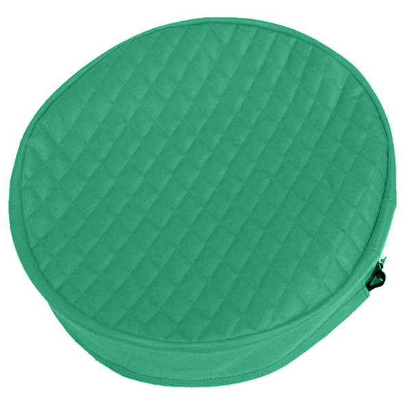 Teal Quilted Vinyl End Covers For 26 Inch Diameter Tanks W/ 5 Inch Sleeve By Robert James Fits Peterbilt