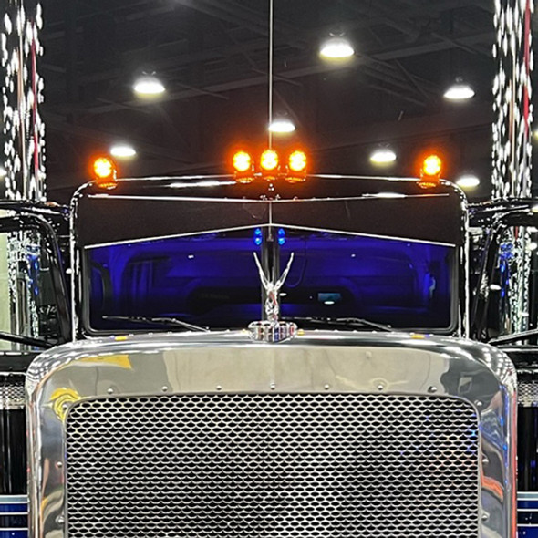 12 Inch 304 Stainless Steel Heavy Duty Bowtie Visor Fits Peterbilt 589 Ultracab 12 Inch 304 Stainless Steel Heavy Duty Bowtie Visor Fits Peterbilt 589 Ultracab