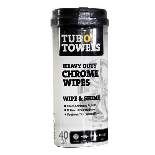 40 Count Tub O Towels Chrome Cleaning Wipes