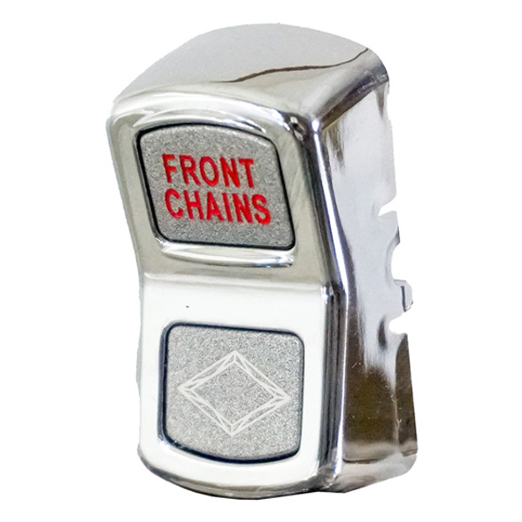 Peterbilt 335, 365, 367, 378, 379, 386, 388, 389 Chrome Vertical Front Chain Actuator Switch Cover By Rockwood