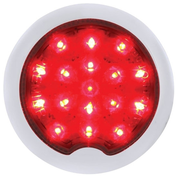 3.5 Inch 17 Diode Vintage Light - Red LED / Red Lens