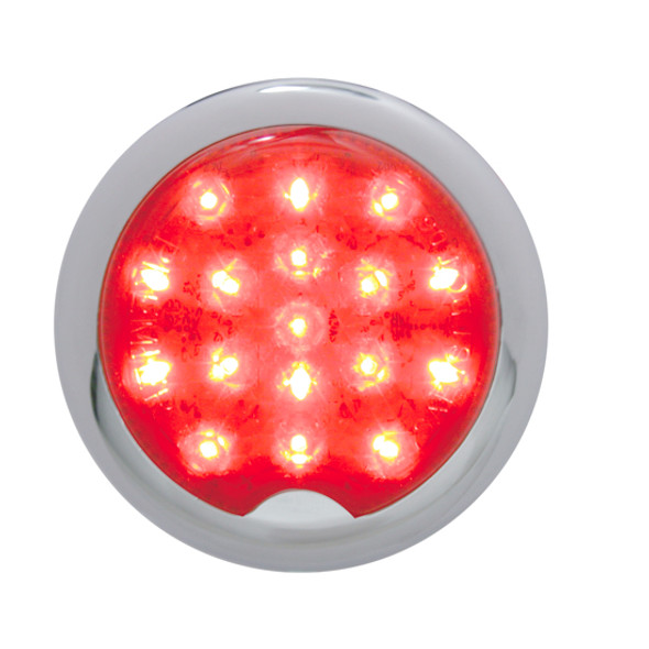 3.5 Inch 17 Diode Vintage Light - Red LED / Red Lens