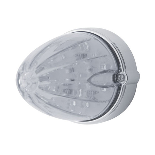 19 LED Amber Marker & Auxiliary Light Flush Mount Clear Lens