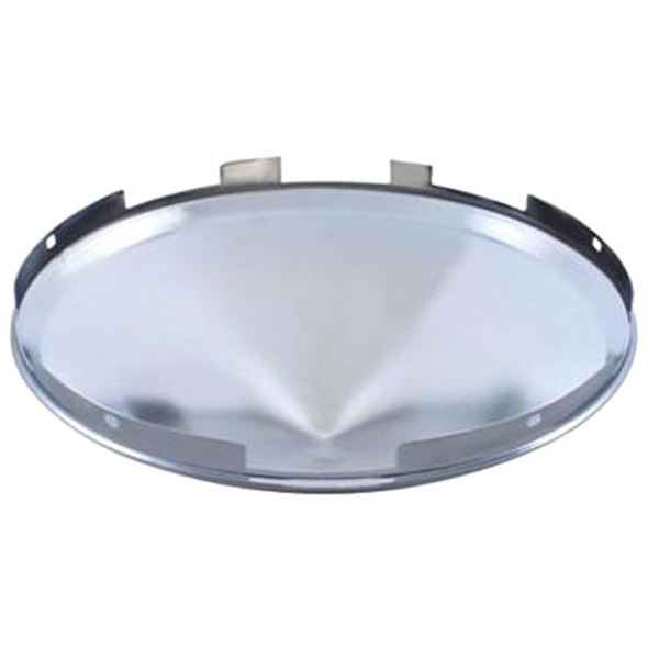 Stainless Steel Front Pointed Hub Cap W/ 6 Uneven Notches & 7/16 Inch Lip