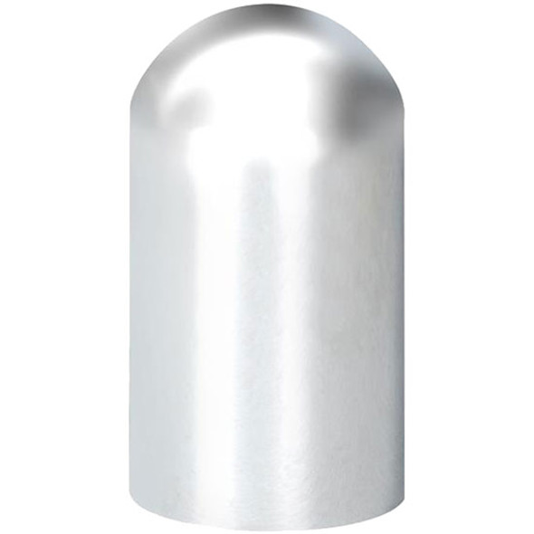 33 Mm x 3 3/4 Chrome Plastic Dome Nut Cover, Thread On - 10 Pack