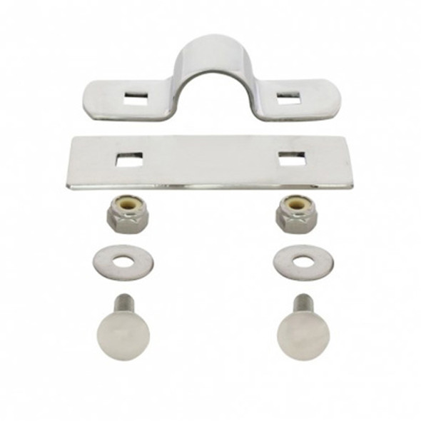 Stainless Steel Bumper Guide Clamp W/ Flat Washers & Lock Nuts