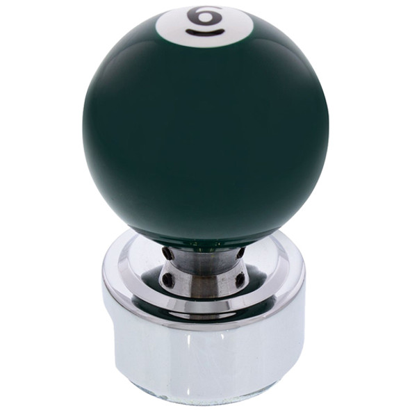 Green 6 Billiard Pool Ball Gear Shifter Knob Fits 13/15/18 Speed Eaton Style Shifters Green 6 Billiard Pool Ball Gear Shifter Knob Fits 13/15/18 Speed Eaton Style Shifters