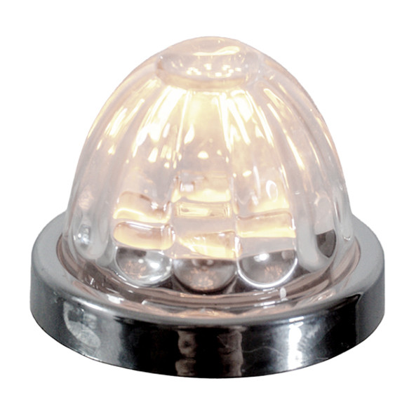 1.5 Inch Small Watermelon Style Dual Function Light W/ Warm White LED/ Clear Lens By Legendary 1.5 Inch Small Watermelon Style Dual Function Light W/ Warm White LED/ Clear Lens By Legendary