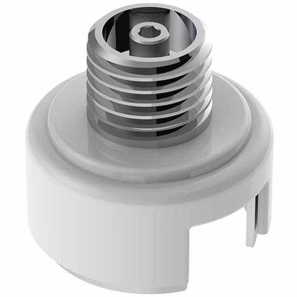 Pearl White Shift Knob Mounting Adapter W/ Inner Mounting Base For Eaton Fuller Style 13/15/18 Speed