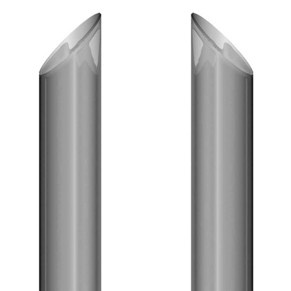 7 X 118 Inch Miter Cut Exhaust Kit W/ 7-5 Inch Long Drop Elbows, 5 Inch Aluminized Tee, 55 Inch Center Spool & 4 Cab Brackets By Lincoln Chrome Fits Peterbilt 359 Day Cab 7 X 118 Inch Miter Cut Exhaust Kit W/ 7-5 Inch Long Drop Elbows, 5 Inch Aluminized Tee, 55 Inch Center Spool & 4 Cab Brackets By Lincoln Chrome Fits Peterbilt 359 Day Cab